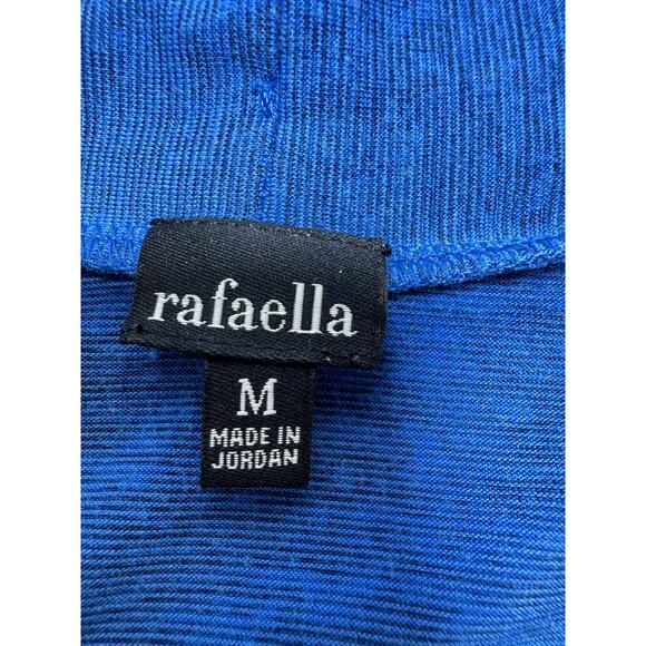 Rafaella Women’s BluevOpen Front Cardigan Sz Medium Short Sleeve Office - Picture 6 of 11